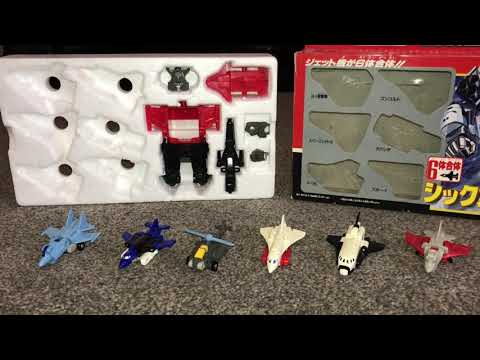 Transformers G1 Japanese exclusive Sixwing, operation combination