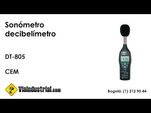 Sonómetro decibelímetro DT-805 de CEM Sonómetro decibelímetro DT-805 de CEM