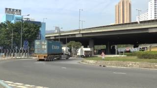 LORRIES IN HONG KONG FEBRUARY 2014