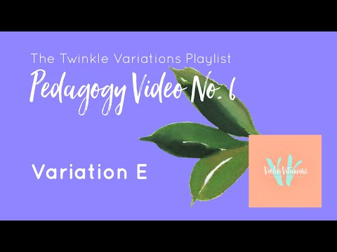 Suzuki Violin Twinkle Variation E Rhythm