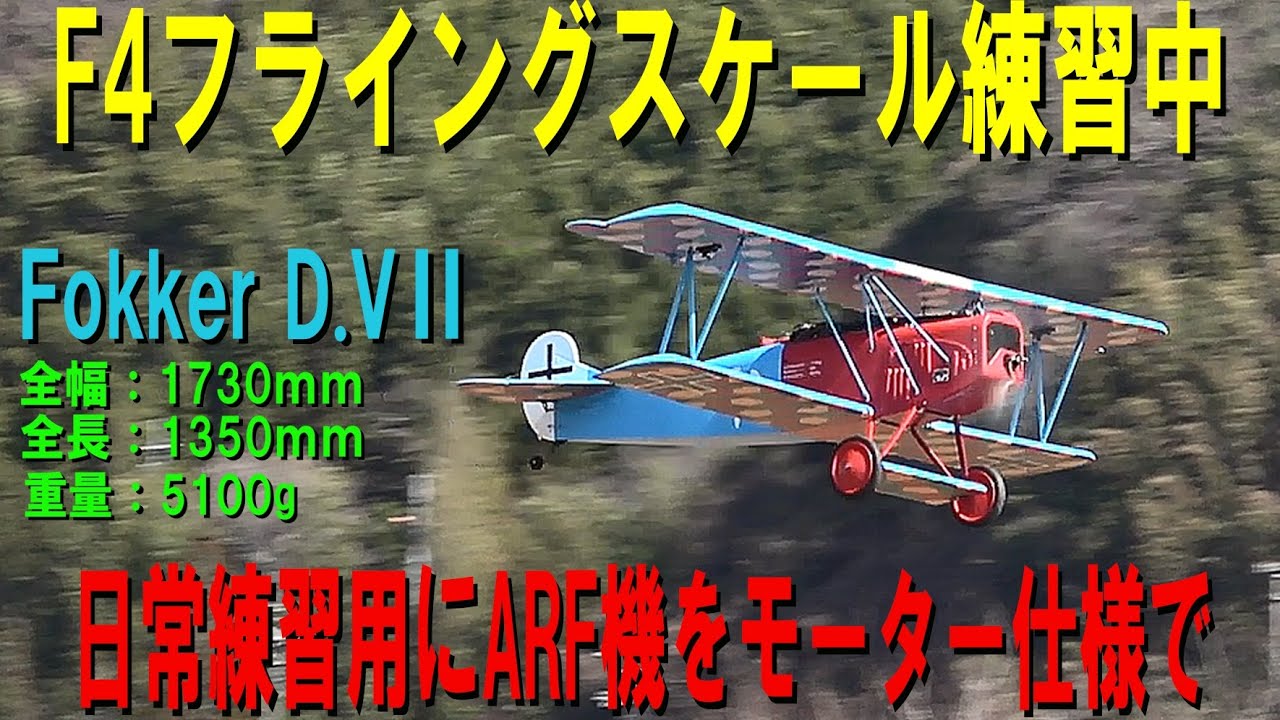 F4フライングスケール練習中。アドバイスお願いいたします。【ラジコン飛行機】