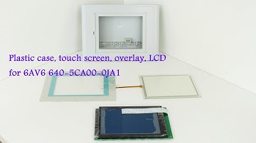 Touch screen for TP177 6" 6AV6640-5CA00-0JA1 with Front overlay, LCD screen, Plastic Case Cover