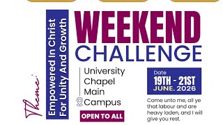 🔴 WEEKEND CHALLENGE MORNING SESSION||EMPOWERED IN CHRIST FOR UNITY AND GROWTH||19TH JUNE 2026