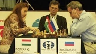 Judit Polgar Vs Garry Kasparov | Russia - The Rest of the World 2002 #chess #chessgame #chessplayer