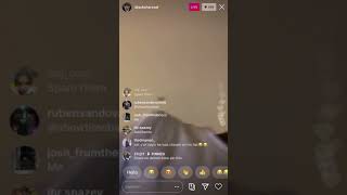 Famous Black charcoal talks shit about Prettyboyfredo on IG Live Profile