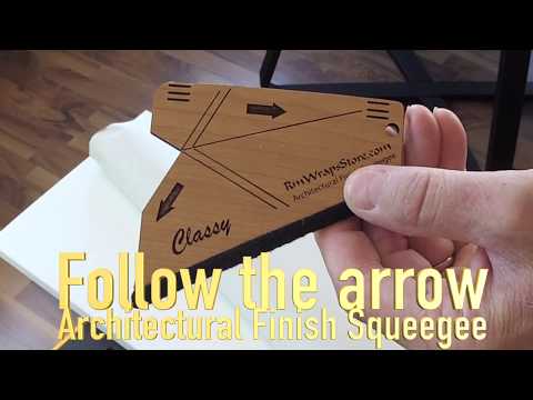 How To Install Vinyl The Right Way (follow The Arrow!) but using the Architectural film Squeegee