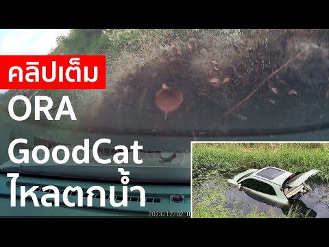 [คลิปเต็ม]รถ Ora Good Cat ไหลลงน้ำ