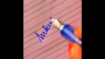 "Ankush" stylish 😎 Signature ✌️ #royal #signature #viral #calligrapherambesh