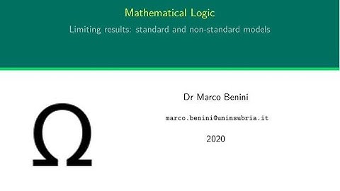 Mathematical Logic, part 7: standard and non-standard models