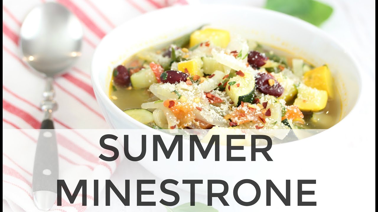 Summer Minestrone Soup | Clean & Delicious