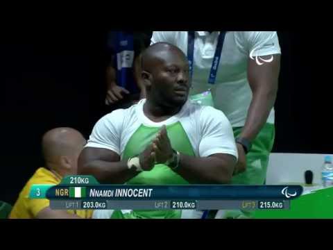 Powerlifting | INNOCENT Nnamdi Wins Bronze | Men's -72kg | Rio 2016 Paralympic Games