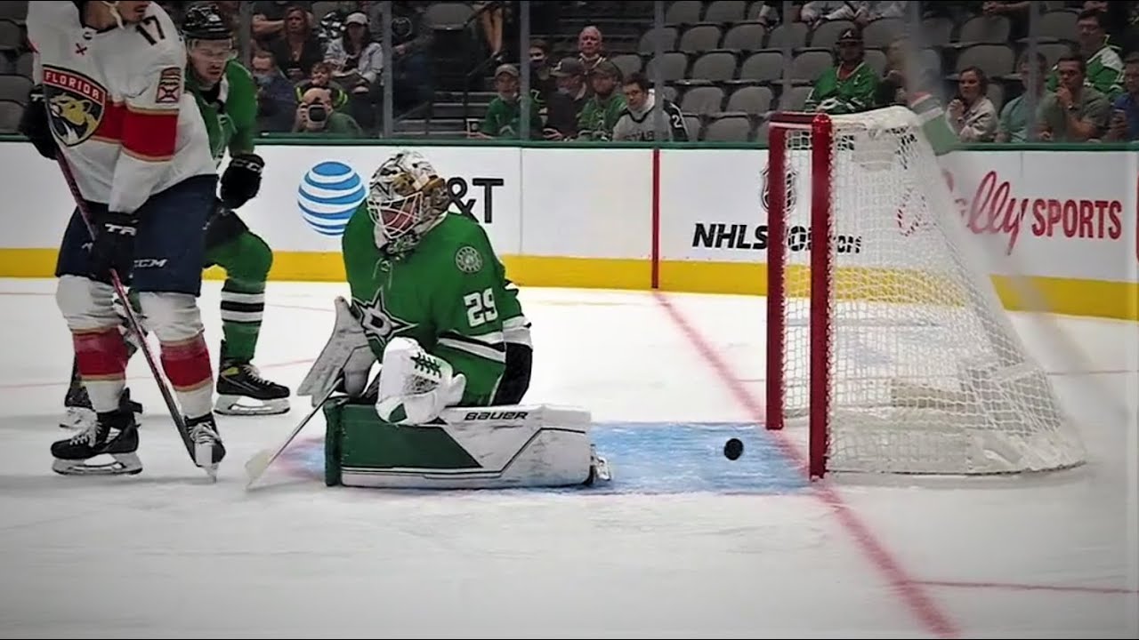 Owen Tippett Squeaks One Through Oettinger For The Opening Tally Of This Game