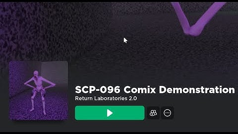 Playing SCP-096 Comix demonstration on roblox(this was weird)