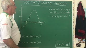 Positive and Negative Intervals - - - - MTH-3051