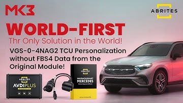 Abrites  | World-First: VGS4-0-NAG2 TCU Personalization without FBS4 Data from the Original Module!