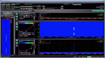 Aaronia SPECTRAN V5 measuring and decoding a car key at ISM 433MHz
