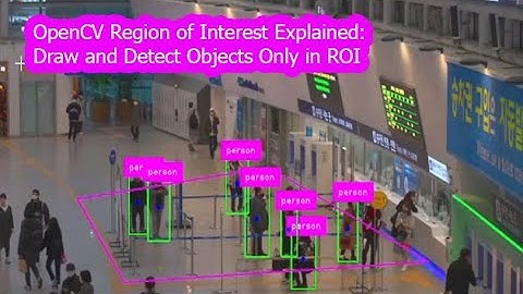 Object Detection in Specific Areas (ROI) with OpenCV – Easy Tutorial | computer vision