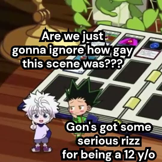 KILLUA GOT RIZZED😂\\Killugon🩵💚\\ #hunterxhunter #killuazoldyck #gonfreecss #killugon