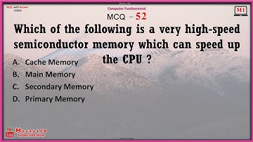 Which of the following is a very high speed semiconductor memory which can speed up the CPU