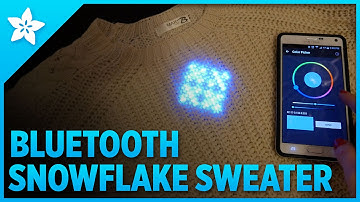 LED Matrix Snowflake Sweater with Bluetooth Control