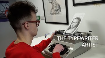 The UK artist James Cook using vintage typewriters to create modern art