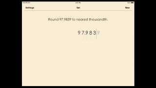 Rounding decimals to the nearest thousandth