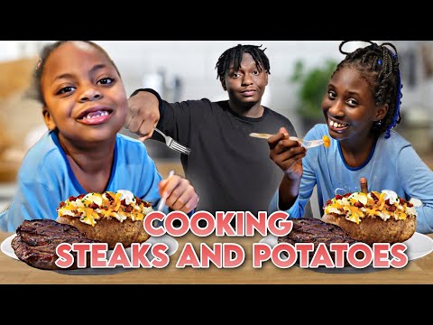 TURN UP WITH THE TUFC FAMILY CHANNEL WHILE WE COOK STEAKS, SHRIMP CHICKEN AND POTATOES 😋😋