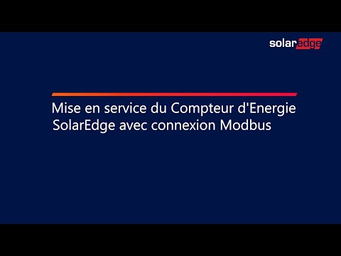 Configuration du Compteur d'énergie SolarEdge avec connexion Modbus