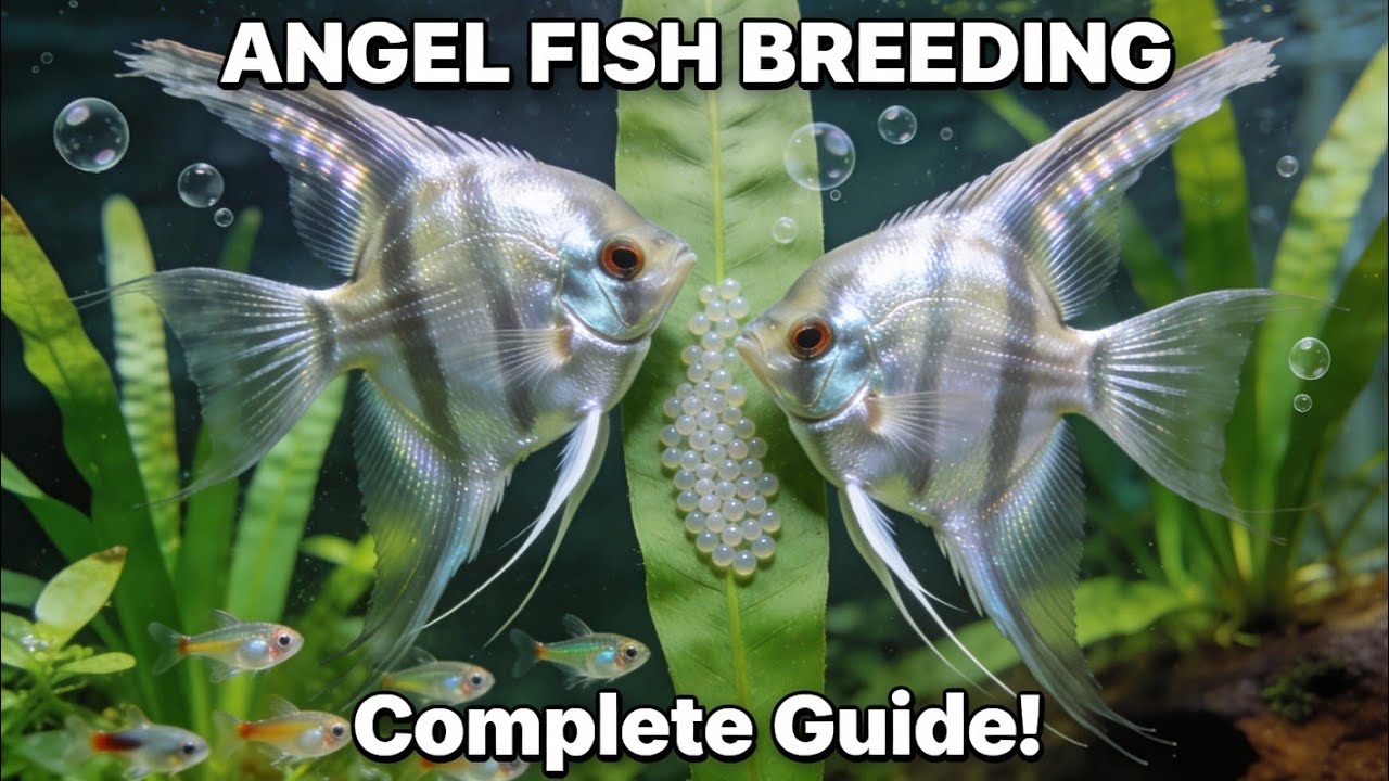 Angel fish breeding | How to breed Angelfish | Angelfish male and ...