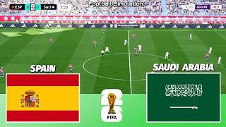 🔴 LIVE | Spain vs Saudi Arabia - FIFA World Cup 2026 | PES 21 Simulation