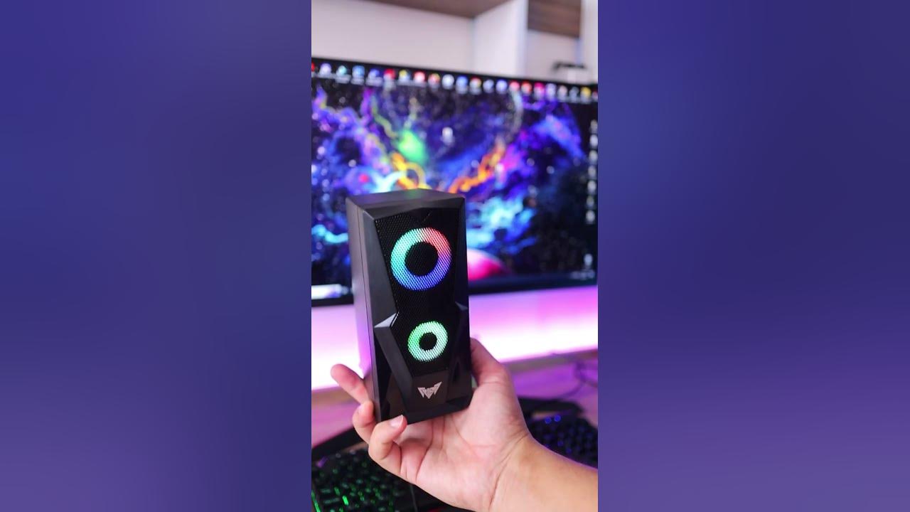 Crown Micro CMS-1003 RGB Aydınlatmalı 5wx2 10w USB+3.5mm 65dB Speaker 1 ...