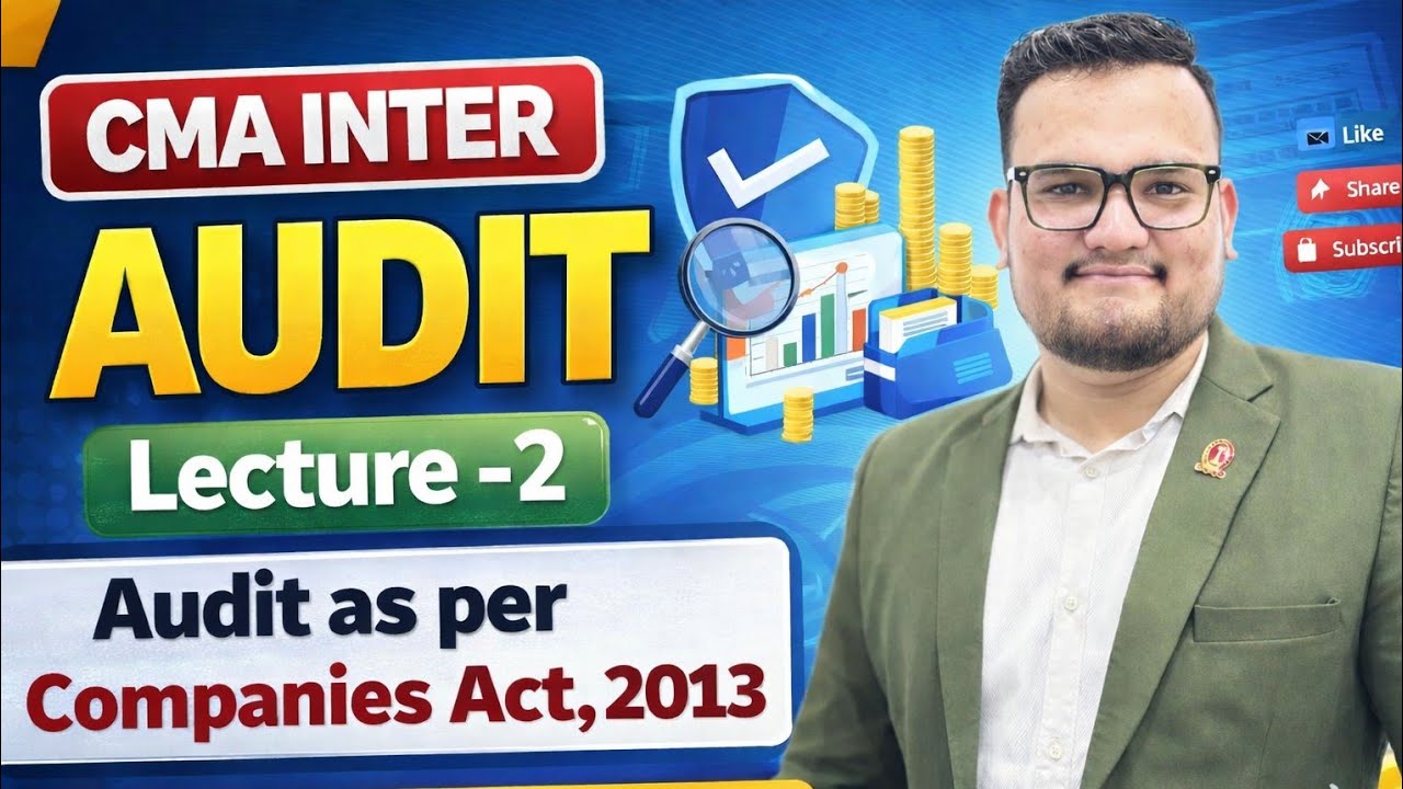 CMA INTER AUDIT | Lecture - 2 By CMA Yash Tripathi sir 