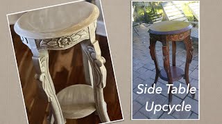 Furniture makeover using oven cleaner and spray paint