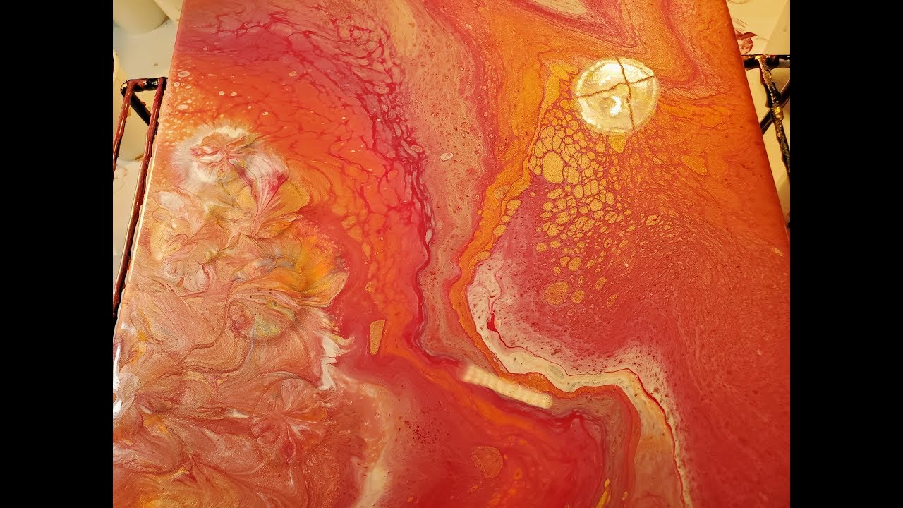 (115) Fluid Art Acrylic Pouring: Easy Beginner Dirty Flip Cup Technique ...