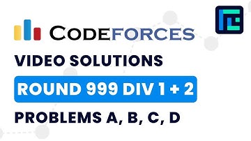 Codeforces Round 999 (Div 1+2) | Video Solutions - A to D | by Soumojit Chatterjee | TLE Eliminators