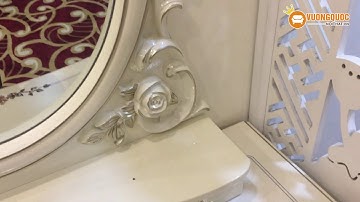 Hoàn thiện bộ bàn ghế trang điểm tân cổ điển nhập khẩu tại nhà cô Trung - Hoàng Minh Giám