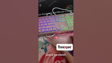 🌸 Trueque Rose RGB Keyboard & Mouse 💻 Wireless Backlit Combo #shorts #rgbsetup #keyboard