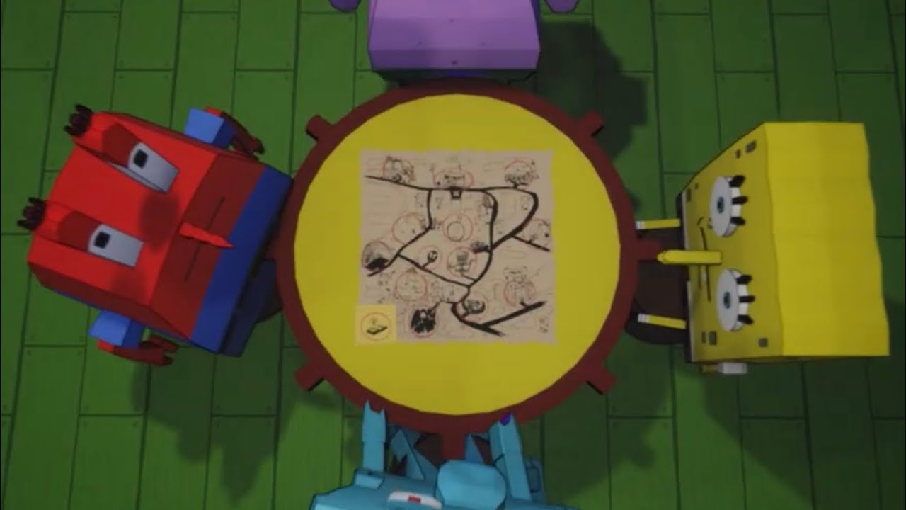 Around the Clock at Bikini Bottom Lines! Created by Dave Microwave