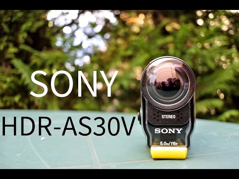 Sony HDR-AS30V action cam unboxing review HD test