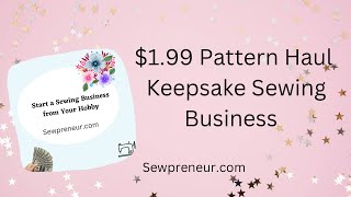 Simplicity Sewing Pattern Haul Memory Bears and Keepsakes #fridaysews #sewpreneur #memorybears