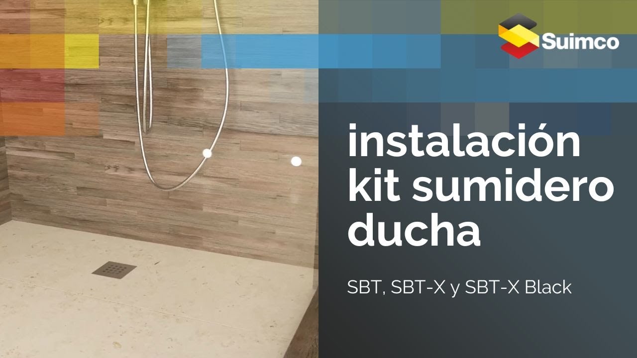 Cómo instalar el kit sumidero SUIMCO para platos de ducha de obra 