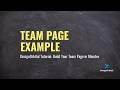 How to Create a Team Page Fast Using DesignOrbital Patterns