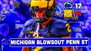 Michigan Blowsout Penn State Reaction & Analysis | Big Ten | CFB