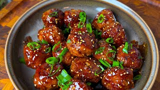 Sticky Asian Turkey Meatballs
