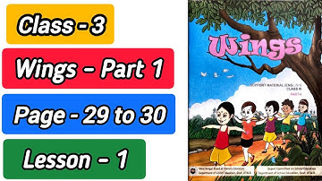 Class 3 English Wings Part 1 Lesson 1 Page 29 30 | Activity 7 8 9 10 | class 3 wings 29 30 page
