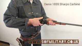 1859 Sharps Military Carbine replica by Denix what moves