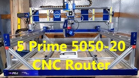5 Axis G-code Demo test run - 5 Prime 5050-20 CNC Router