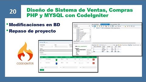 SISTEMA DE VENTAS CODEIGNITER -PHP🐘MODIFICACIÓN EN BD / REPASO DE LO AVANZADO