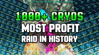 Most Profit Raid 1000 Cryos Ark Official Small Tribes