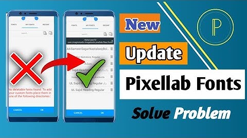 Pixellab New Font Add Problem Solved | pixellab pr  font add kaise karen | Add Font problem ||